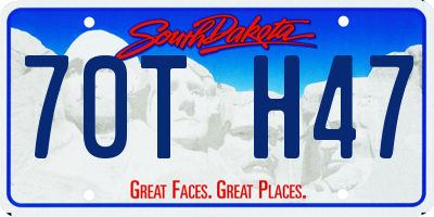 SD license plate 70TH47