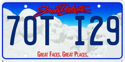 SD license plate 70TI29