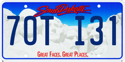 SD license plate 70TI31