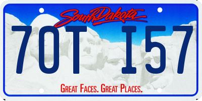 SD license plate 70TI57