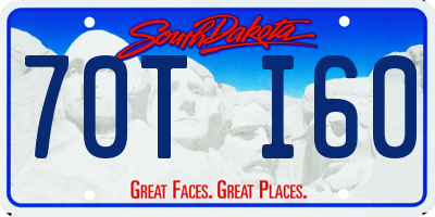SD license plate 70TI60