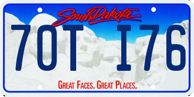 SD license plate 70TI76
