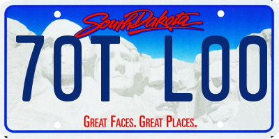 SD license plate 70TL00