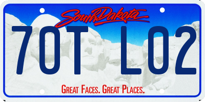 SD license plate 70TL02