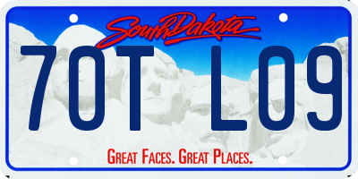 SD license plate 70TL09
