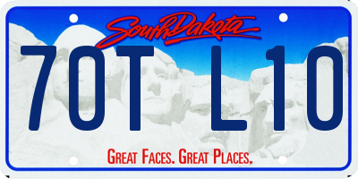 SD license plate 70TL10