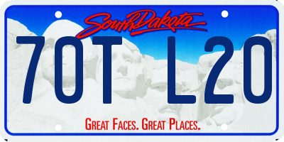 SD license plate 70TL20