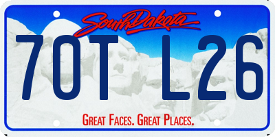 SD license plate 70TL26