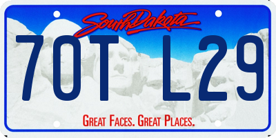 SD license plate 70TL29