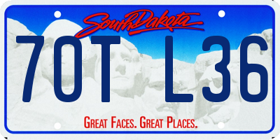 SD license plate 70TL36