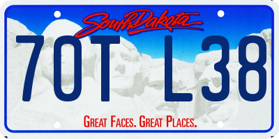 SD license plate 70TL38