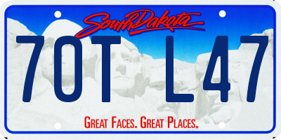 SD license plate 70TL47