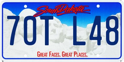 SD license plate 70TL48