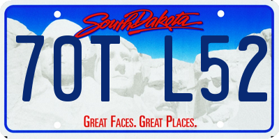 SD license plate 70TL52