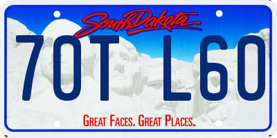 SD license plate 70TL60