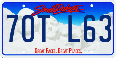 SD license plate 70TL63