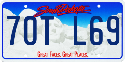 SD license plate 70TL69