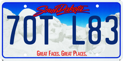 SD license plate 70TL83