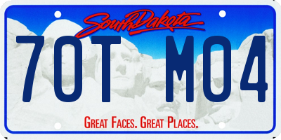 SD license plate 70TM04