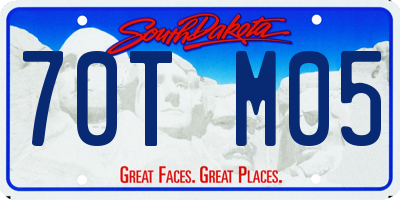 SD license plate 70TM05