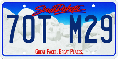 SD license plate 70TM29