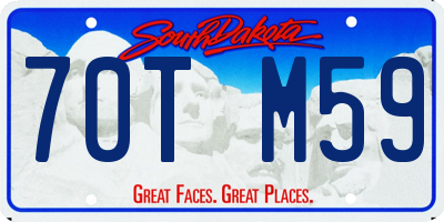 SD license plate 70TM59