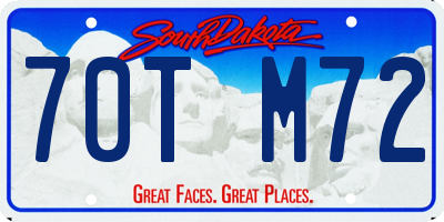 SD license plate 70TM72
