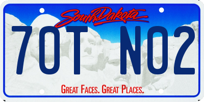 SD license plate 70TN02