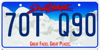 SD license plate 70TQ90