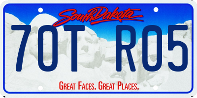 SD license plate 70TR05