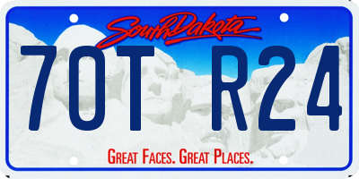 SD license plate 70TR24
