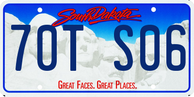 SD license plate 70TS06