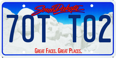 SD license plate 70TT02