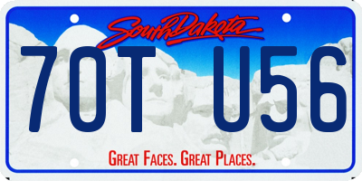 SD license plate 70TU56