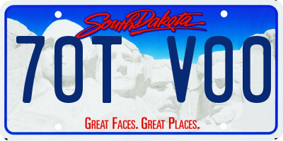 SD license plate 70TV00