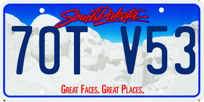 SD license plate 70TV53