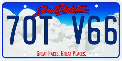 SD license plate 70TV66