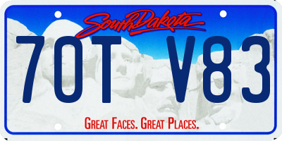 SD license plate 70TV83