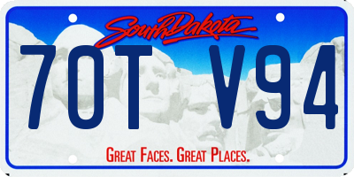 SD license plate 70TV94