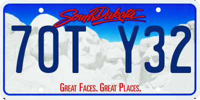 SD license plate 70TY32