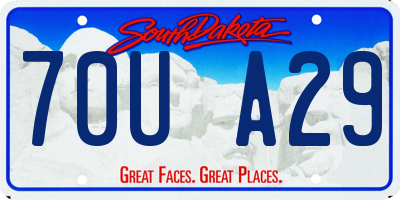 SD license plate 70UA29