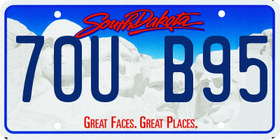 SD license plate 70UB95