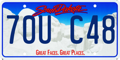 SD license plate 70UC48