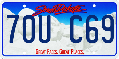SD license plate 70UC69