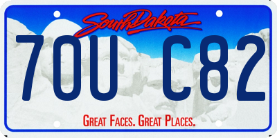 SD license plate 70UC82