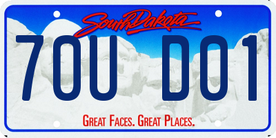 SD license plate 70UD01