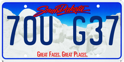 SD license plate 70UG37