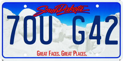 SD license plate 70UG42