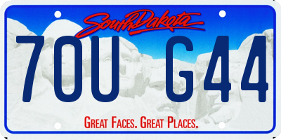 SD license plate 70UG44