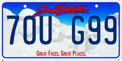 SD license plate 70UG99